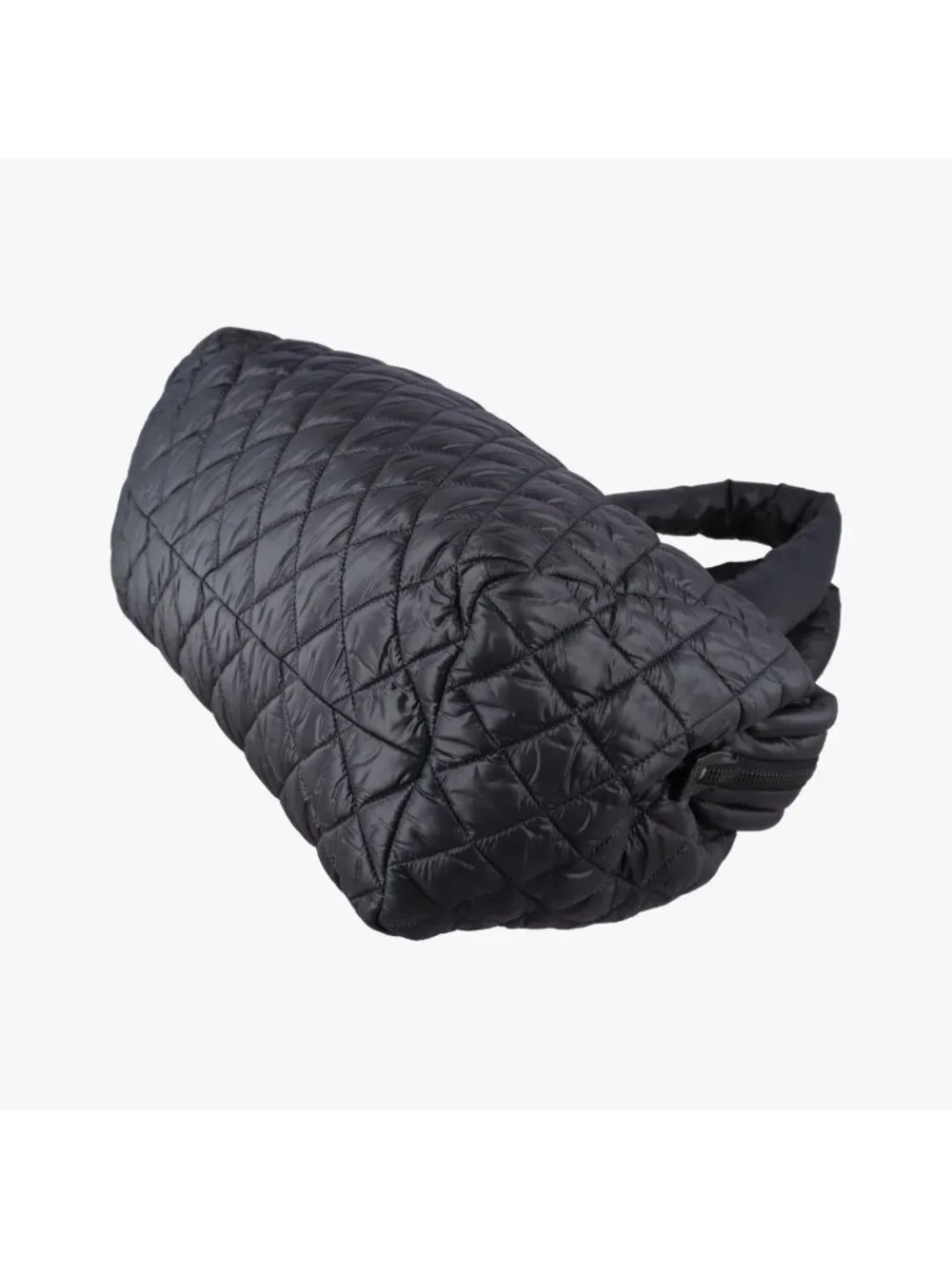 Chanel Coco Cocoon Quilted Black Nylon Leather Handbag